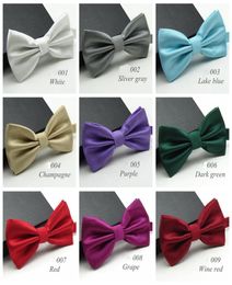 Pajaritas de moda sólidas de 20 colores para hombre, corbata de ajedrez colorida, pajarita, lazo de matrimonio masculino, pajarita de boda Ties1632661