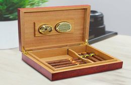 20 COUNT CEDAR Wood Cigar Humidor Humidificateur avec boîte de boîtier hygromètre avec des accessoires de cigarettes hydratants C01163031549