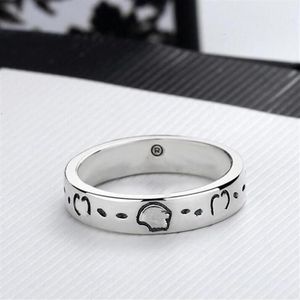 20 anillos de calavera de Plata de Ley 925 a la moda para hombres y mujeres, joyería de compromiso para fiestas y bodas, regalo para amantes, 254m
