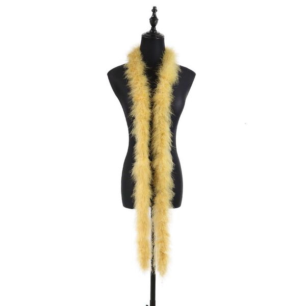 20 grammes de plumes de dinde Boa moelleux plumes de marabout écharpe accessoires de vêtements de mariage décorations de vacances garnitures de couture 2 mètres