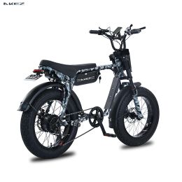 Vélo électrique 2024 de 20 pouces pour femmes et hommes, Fatbike 750W avec batterie au Lithium de 18ah, moto de route et de plage pour hommes