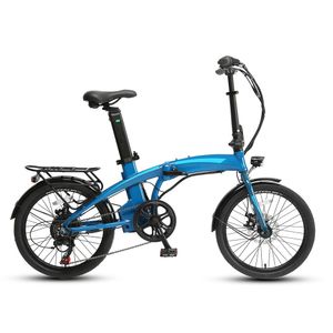 Vélo électrique pliant 20 pouces 6 vitesses 36V/250W moteur de moyeu arrière vélos électriques bon marché pour adultes avec freins à disque en alliage