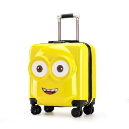 20 inch Kids 3D Luggage Children Travel Trolley Suitcase wheels Child Boy Girl Toys Rolling