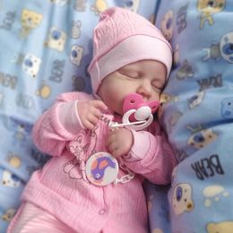 20 pouces réalistes déjà peints Reborn Dolls Loulou 3D Skin réaliste ne nouveau-né Poll Touet Image des enfants et des filles Gift 231225