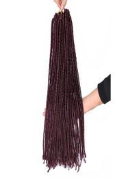 20 pouces Ombre Synthétique Dreadlocks Extensions de Cheveux 100gpc dreadlocs croche Tressage Cheveux Blanc Dreadlocs Crochet Tresses Pour Women8390556