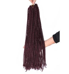 20 pouces Ombre Synthétique Dreadlocks Extensions de Cheveux 100gpc dreadlocs croche Tressage Cheveux Blanc Dreadlocs Crochet Tresses Pour Women1788808