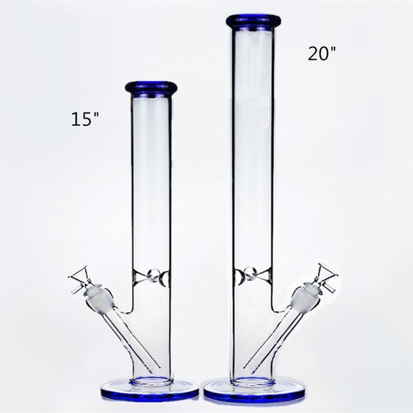 20 pouces de hauteur 5 mm de narguilé de 5 mm d'eau Bongs femelles femelles 14 mm Recycleur Recycleur Rigs Bubbleur Bubbler triple nid d'abeille Pipes de verre perc