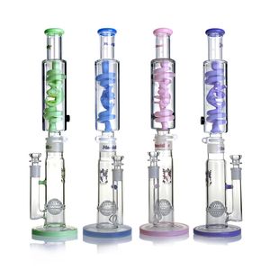 20 inch hoge bong waterleidingen met Alien Freezable Coil Sphere Honeycomb Perk Hookah Oil Rigs Glass Water Bongs