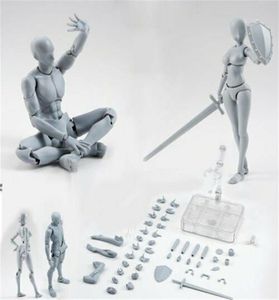 20 Malefemale Body Kun Doll Pvc BodyChan Dx Action Play Art Figure Modèle Dessin pour les figurines SHF Miniatures Grey Set Toy 20126866989