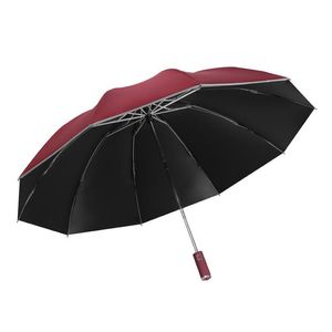 #20 Matic paraplu omgekeerde vouwen zakelijke paraplu met reflecterende strips home accessoires handgereedschap drop jllaqr
