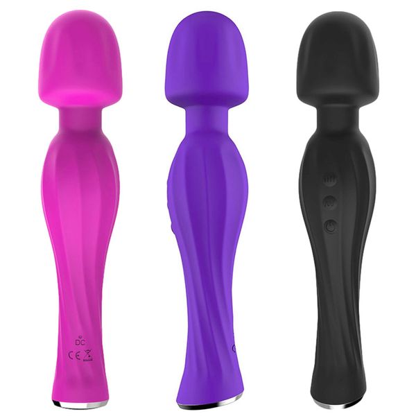 Mini vibrateur amélioré à forte Vibration, 20 Modes, chargeur USB, masseur corporel portatif, vibrateur de clitoris, point G, jouets sexuels pour femmes
