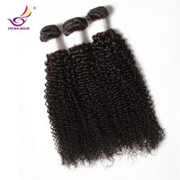 20% de réduction 2017 nouvelle arrivée Dyeable Péruvien Malaisien Brésilien Vierge Cheveux afro crépus bouclés 5 Bundles / lot Trame de Cheveux Humains livraison gratuite