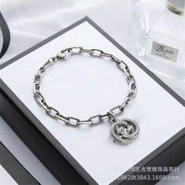 20% de réduction 2023 Nouveau design bijoux bracelet collier anneau 925 motif de torsion imbriqué vieux fil hommes femmes amoureux Bracelet