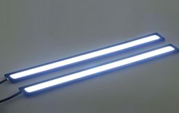 20 off 217 CM COB LEDs Universele Ultradunne Digid LED Strip Auto Dagrijverlichting DRL Waarschuwing Mist Decoratieve Lamp1130974