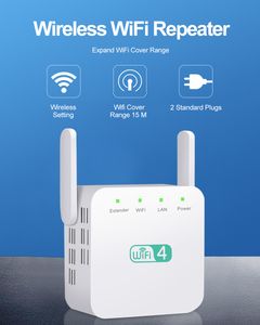 20% de descuento, repetidor WiFi de 300Mbps, extensor de rango de 2,4 GHz, enrutadores, repetidor inalámbrico, amplificador de señal, 3 antenas, expansor de largo alcance, youpin high