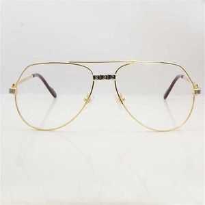 20% de descuento en gafas de sol nuevas para hombres y mujeres de diseñador de lujo 20% de descuento en marcos de ojos transparentes para hombres Gafas graduadas de metal transparente sin montura Espejuelos MujerKajia