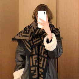 20 % RABATT Schal High-End-Doppel-F-Schal weiblich Zhao Liying großer Schal modischer Kaschmir Frühling Herbst Winter neuer verdickter warmer Hals