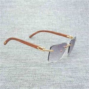 20% de réduction Lunettes de soleil en bois naturel hommes noir blanc corne de buffle lunettes femmes accessoires Oculos ombre lunettes sans monture pour l'extérieurKajia nouveau