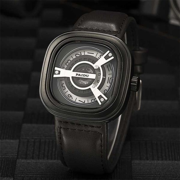 20% de descuento en reloj Reloj Seven Friday Hombres Único Elegante Reloj creativo Cuarzo Movimiento japonés M1B01 Acero Relog 230727