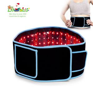 Afslankmachine 20%korting op verliesgewicht 660 nm 850 nm rood licht pijnverlichting infared wikkel riem led led fysiotherapie taille riemen220