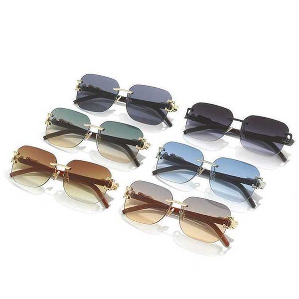 20% de réduction sur la vente en gros de nouvelles lunettes de soleil stéréoscopiques léopard sans cadre 3002 personnalité polyvalente lunettes de soleil modernesNM11