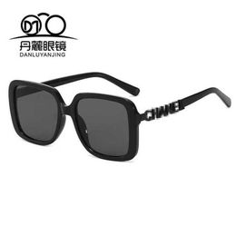 20% de descuento al por mayor de gafas de sol Nuevas gafas de sol cuadradas con montura negra Xiaoxiang CH5268 Li Nian Same
