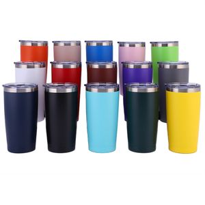 20 Oz Roestvrij Tumbler Vacuüm Dubbele Muur Isolatie Reismok Koffie Tuimelaar Geïsoleerde Roestvrijstalen Thermische Cup 0406