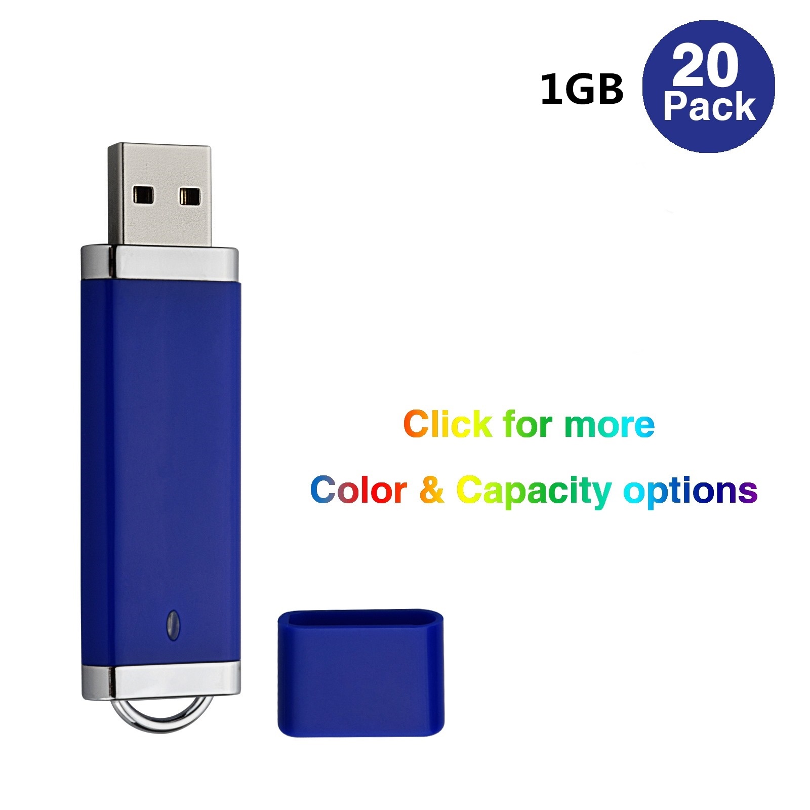 20パックブルーライターモデル16GB USB 2.0フラッシュドライブフラッシュペンドライブコンピュータラップトップの親指保管LEDインジケーター64MB-32GBのメモリスティック