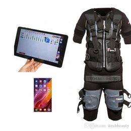 20 almohadillas EMS Estimulador muscular culturista xbody EMS Fitness EMS Miha con 1 tableta, 1 receptor, 1 traje, 1 ropa interior