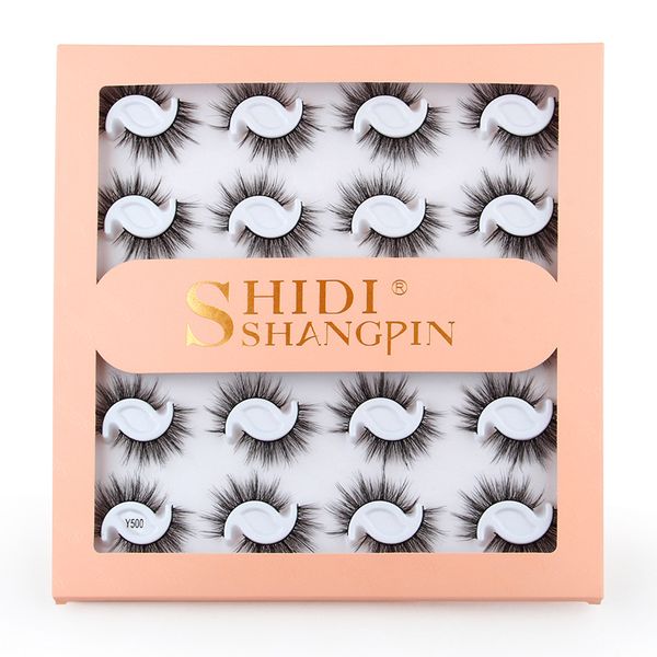 20 par/libro 3D 20mm Faux Mink pestañas naturales exageradas gruesas mezcladas maquillaje de ojos extensión de pestañas