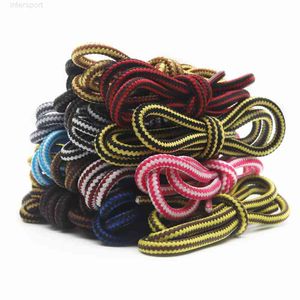 20 Pairs Striped Shoelace Casual Round Polyester Boots Shoelaces Outdoor Sport Sneaker Multisize Shoe String
