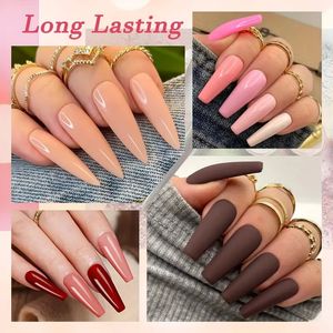 20 pcs 16 colores tonos de piel desnudos set de polvo de inmersión acrílica neutro juego de líquido con capa de base base, activador y ahorro de cepillo para manicura de uñas francesas regalo de salón de bricolaje