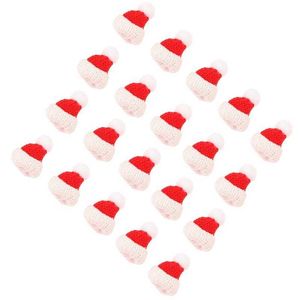 Mini chapeau de noël, 20 pièces, accessoires décoratifs de fête, fournitures d'ornement de poupées pour bébé, bonhomme de neige 230920