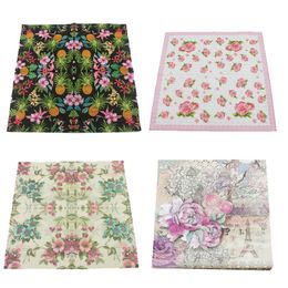 20 PCS Family Kitchen Table Napkins Papier serviette de tissus SERVIETTES FESTIVE FOURNIR FOURNI