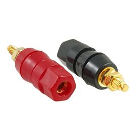 20 stks/partij Freeshipping Vergulde Rood Zwart Plastic Shell 4mm Banaan Socket Messing Binding Post Adapter Connector Sdlik