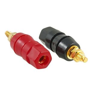 Coque en plastique plaqué or rouge noir, prise banane de 4mm, connecteur adaptateur de poste de liaison en laiton Sdlik, 20 pièces/lot, livraison gratuite