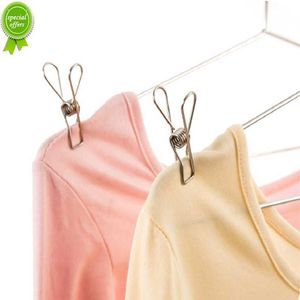 20 pièces pince à linge coupe-vent polyvalente en acier inoxydable de qualité Marine pinces de suspension en métal pour vêtements serviettes chaussettes