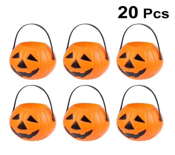 20 PCS PLAST PUMPKIN BET ÉLECTEMENT PROPRITS PROPRESSEUR SWEET SWEET pour Home Halloween Party Decorations Organizer Box Y2010068042273