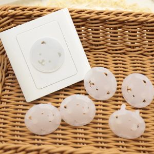 20 pc-plugafdekkingen Wanduitslagen voor elektrische anti-shock babyveiligheidsbewijs Beveiliging Beschermer Wit Plastic Kind