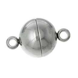 20 stuks roestvrijstalen magnetische sluitingen rond saai voor het maken van sieraden ketting armband DIY sieraden bevindingen 296D