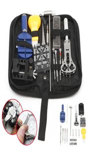 20 PCS Watch Repair Tools Kit Ensemble de kit avec outils de surveillance de boîtier s'appliquent au problème général de la surveillance pour le horloger1776104
