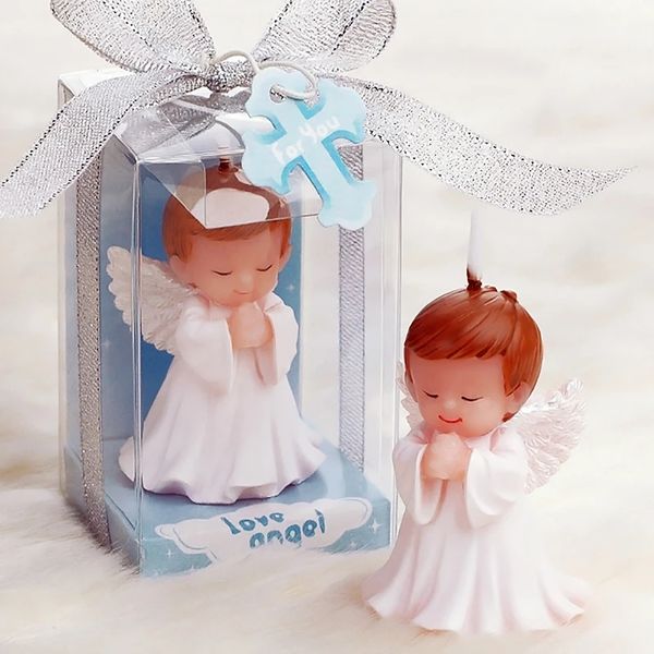 20 PCS Favors de mariage et cadeaux pour les invités Baby Shower Birthday Party Angel Cougies For Cake Souvenirs Decorations Supplies