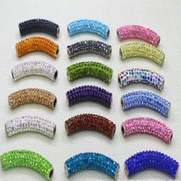 20 PCSLOT 45 cm Résultats de bijoux mixtes multicolores micro-pavé CZ tube à longues tubes de flexion Bracelets Diy21782733469601