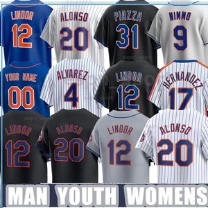 20 Pete Alonso Jersey Francisco Lindor Max Scherzer Baseball New York