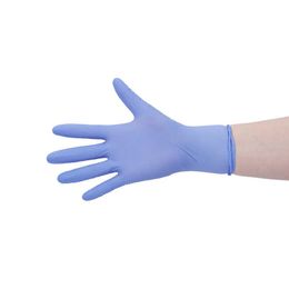 20 pièces de gants en nitrile d'examen en caoutchouc jetables sans latex bleu Titanfine pour le médical