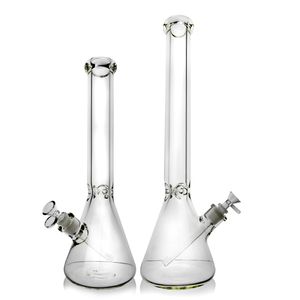 Bang de bang de 9 mm Bong en verre Pipes d'eau de bécher Base Bong 20 '' Verre soufflé à la main Bong 16 '' Boucheur évasé