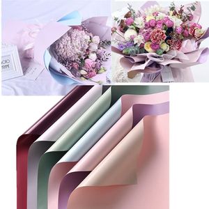 20 feuilles de papier d'emballage de fleurs fournitures de bouquet de fleuriste imperméable double face couleurs papier floral papier d'emballage de fleurs pour bricolage artisanat cadeau 22,8 x 22,8 pouces