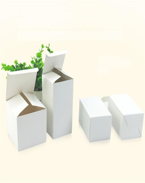 Cadeau d'emballage blanc 20 taille petite boîte en carton Boxessquare en papier kraft en carton d'emballage en papier bac papier entièrement 4923329