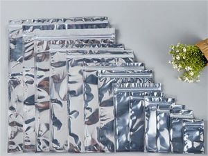 11 maten aluminium folie helder voor zip -tas hersluitbare plastic retail lock verpakking zakken mylar zak pakket zakje zelfafdichting
