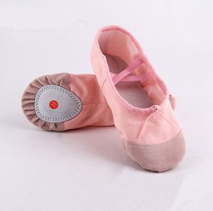 Zapatillas de ballet de lona para niños y adultos de 20 tamaños, zapatillas de baile de punta, zapatos de ballet de gimnasia para niños y adultos